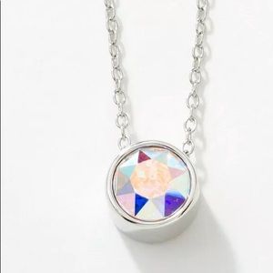 Touchstone Crystal by Swarovski aurore boreale ice necklace new in box Last One
